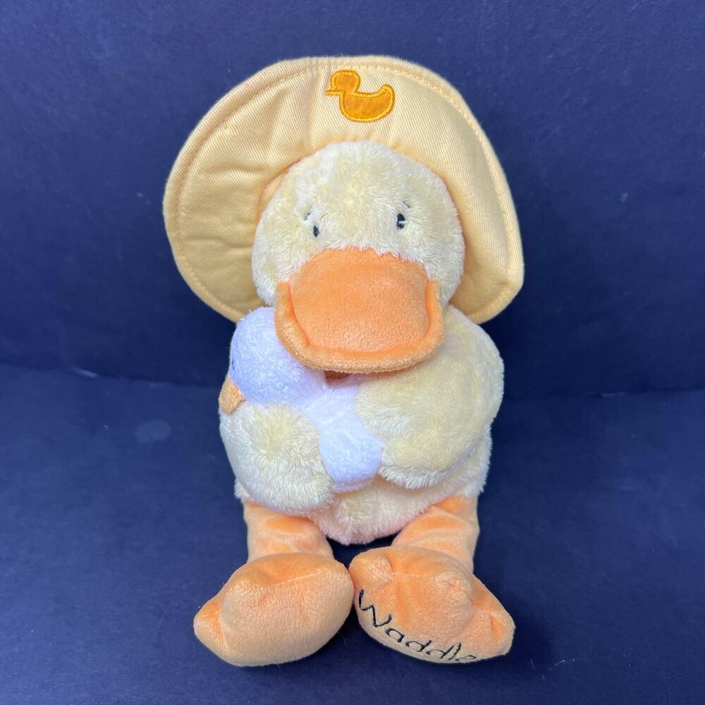 Kids II Waddles Duck 8" Yellow‎ Plush Vintage 2003 - Non working sound